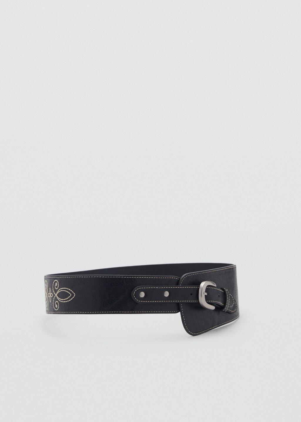 Buckle sash belt - Black