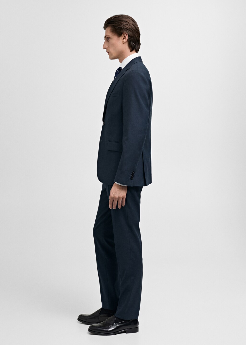 Milan slim-fit suit trousers - Grey