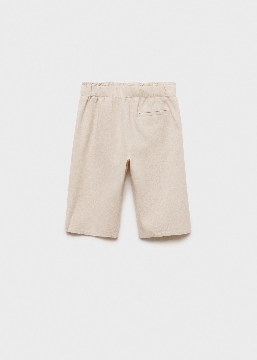 Linen-blend trousers - Pink
