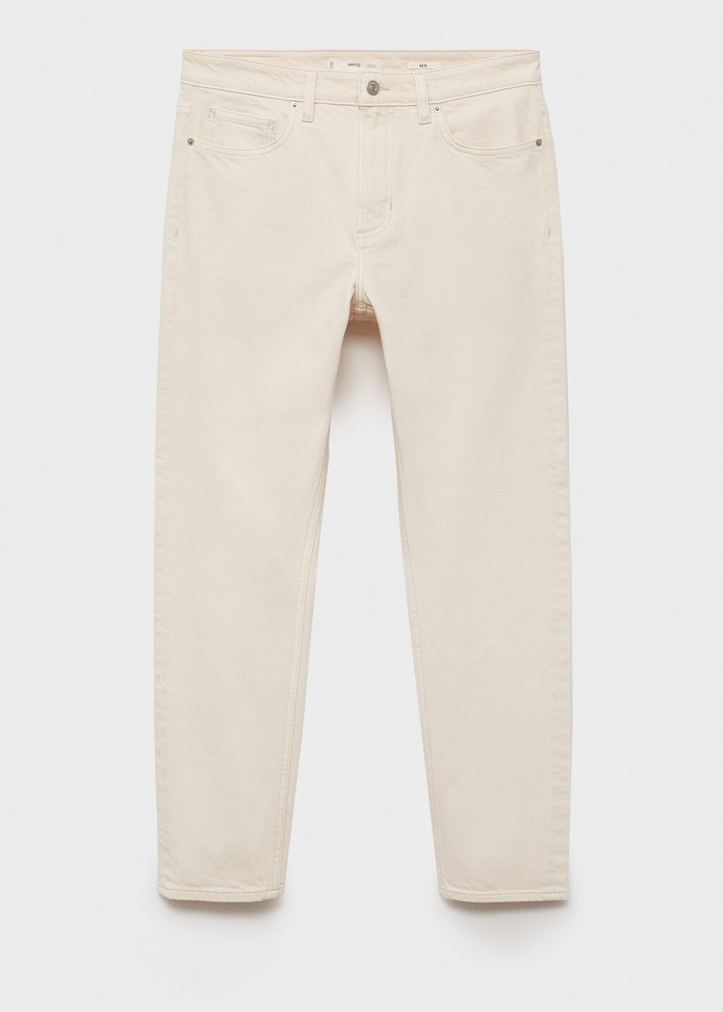 Ben tapered cropped jeans - Medium Brown