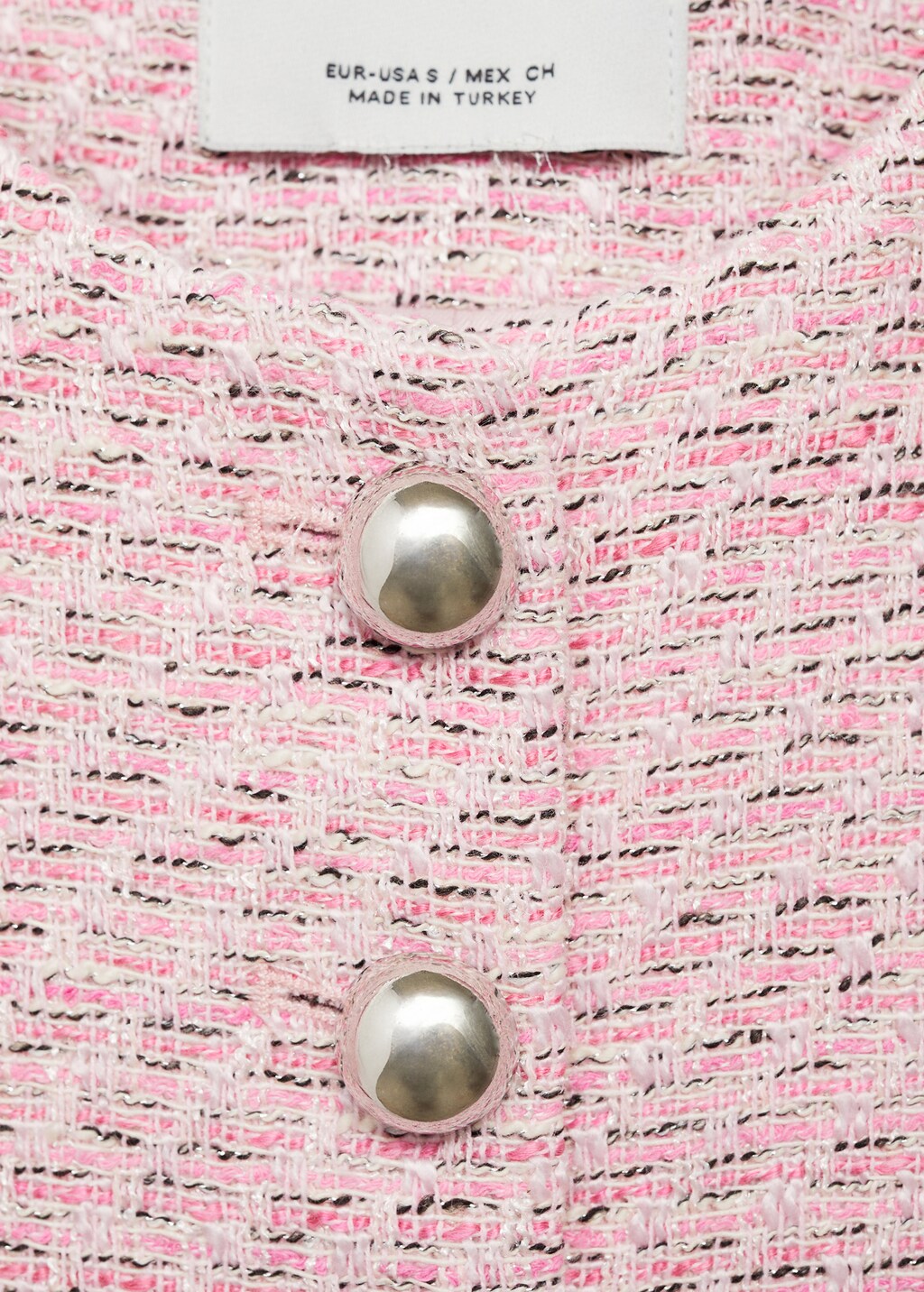 Fitted tweed jacket - Pink