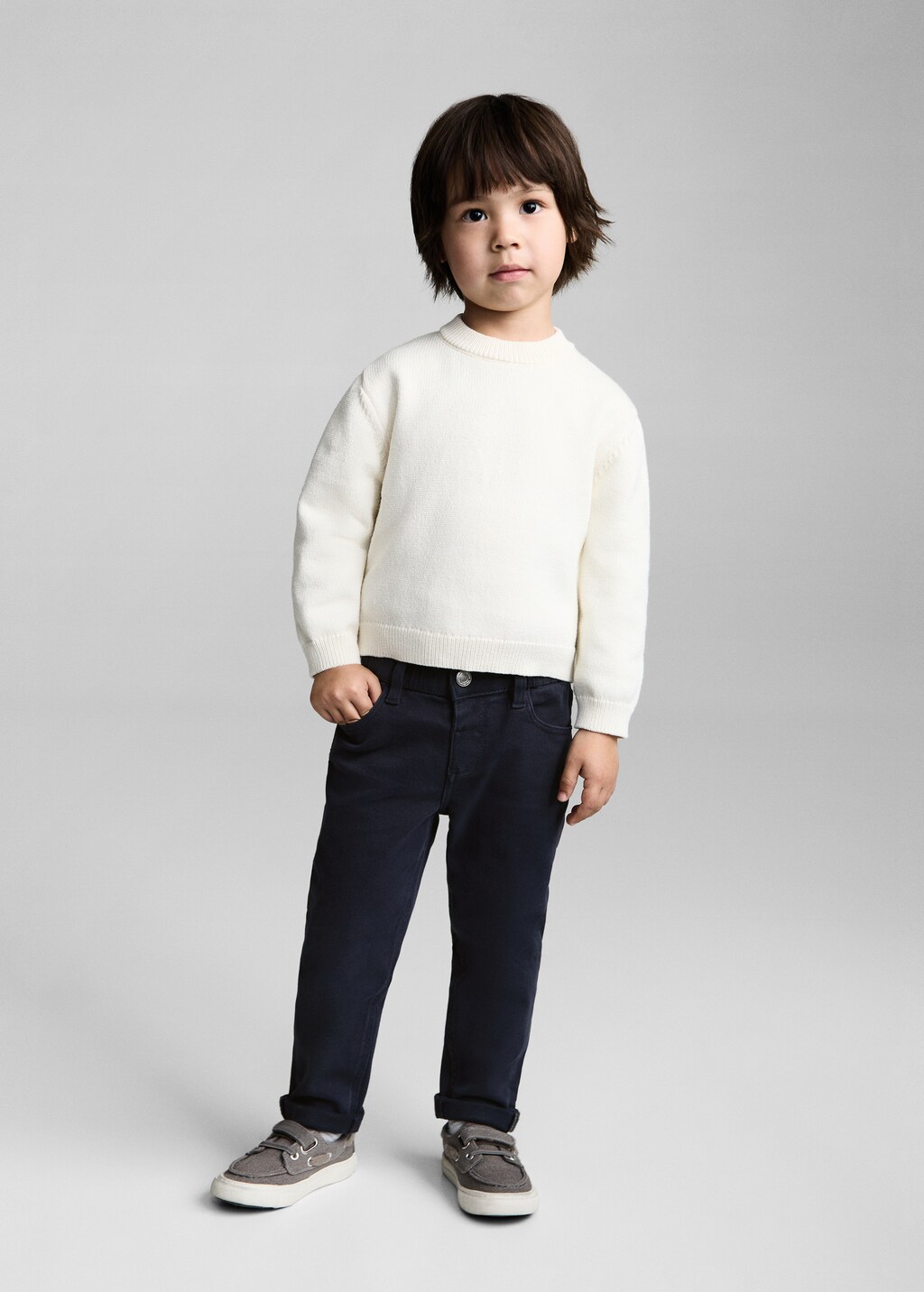 Cotton chinos - Dark Navy