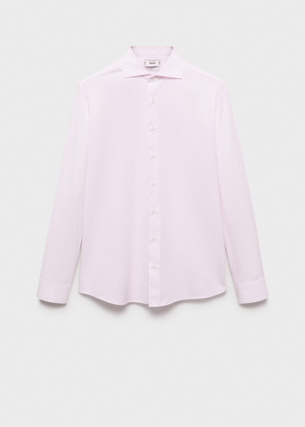 100% cotton slim-fit suit shirt - Pink