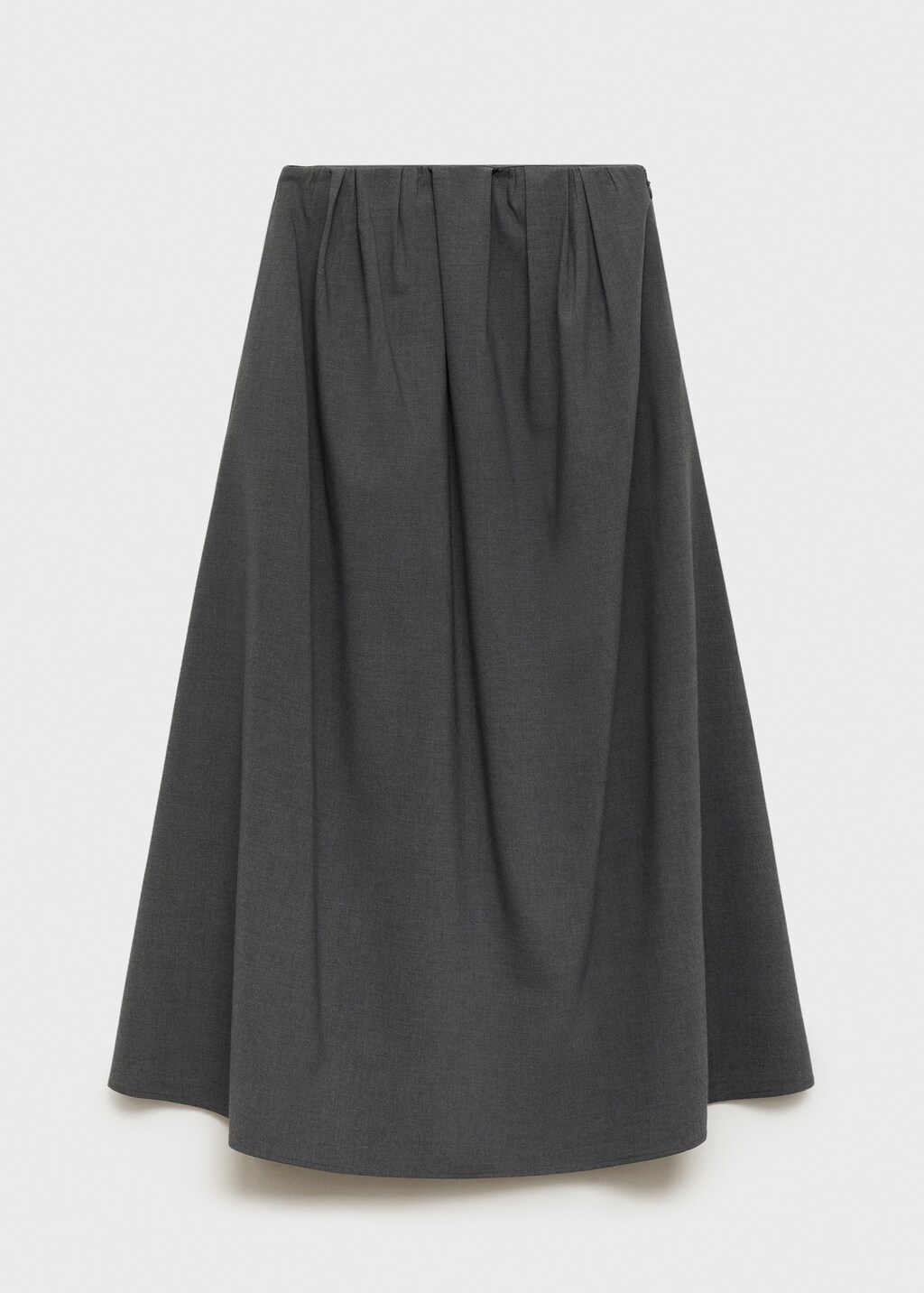 A-line pleated skirt - Grey