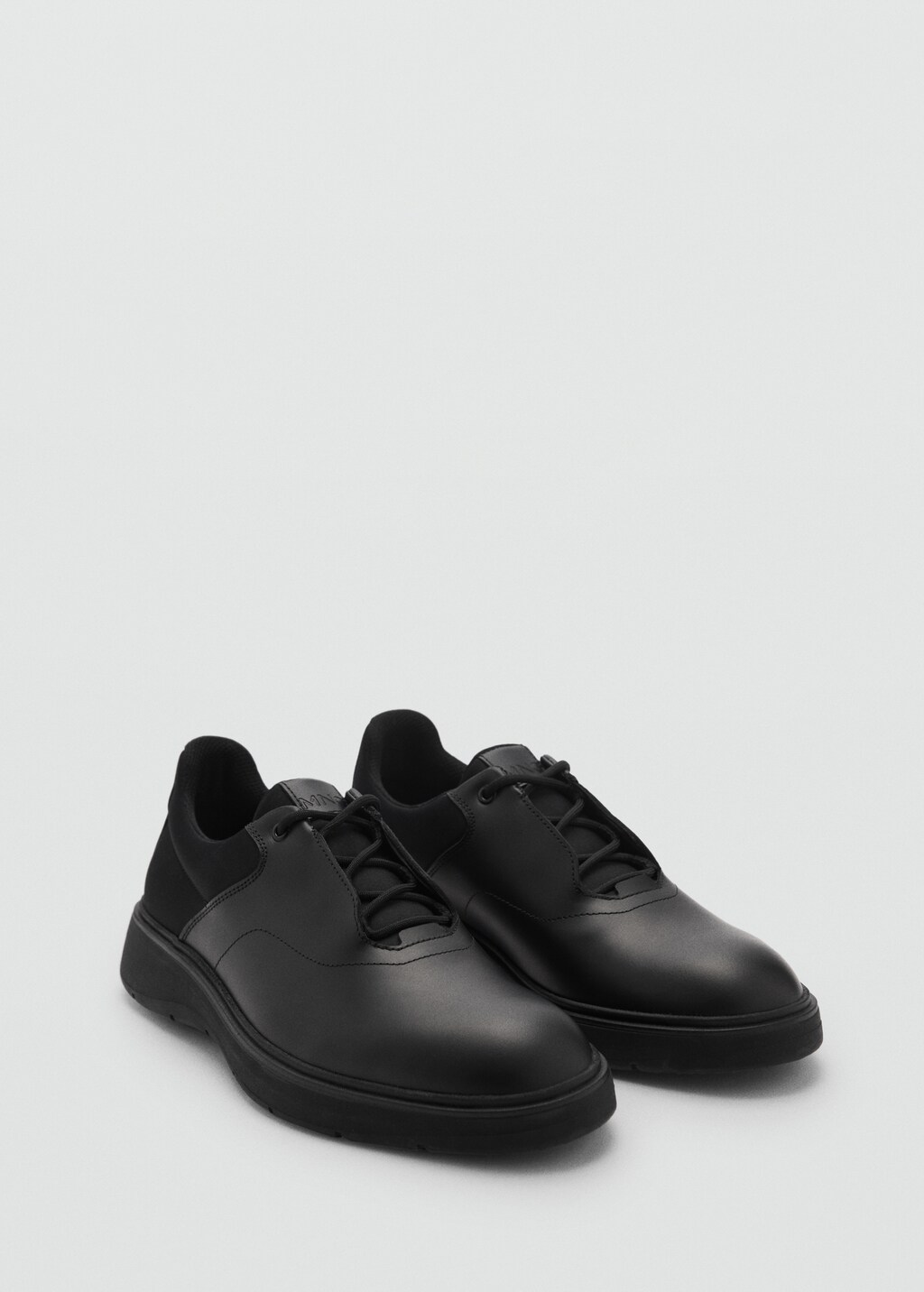 Coolmax® combined leather shoes - Black