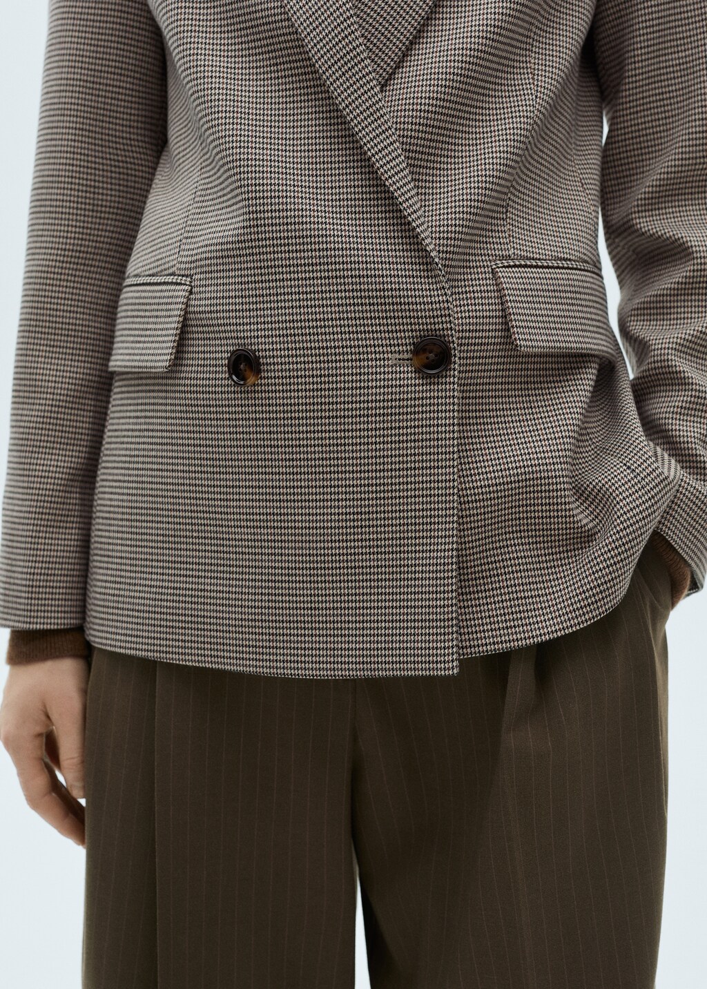 Double-breasted jacket - Brown