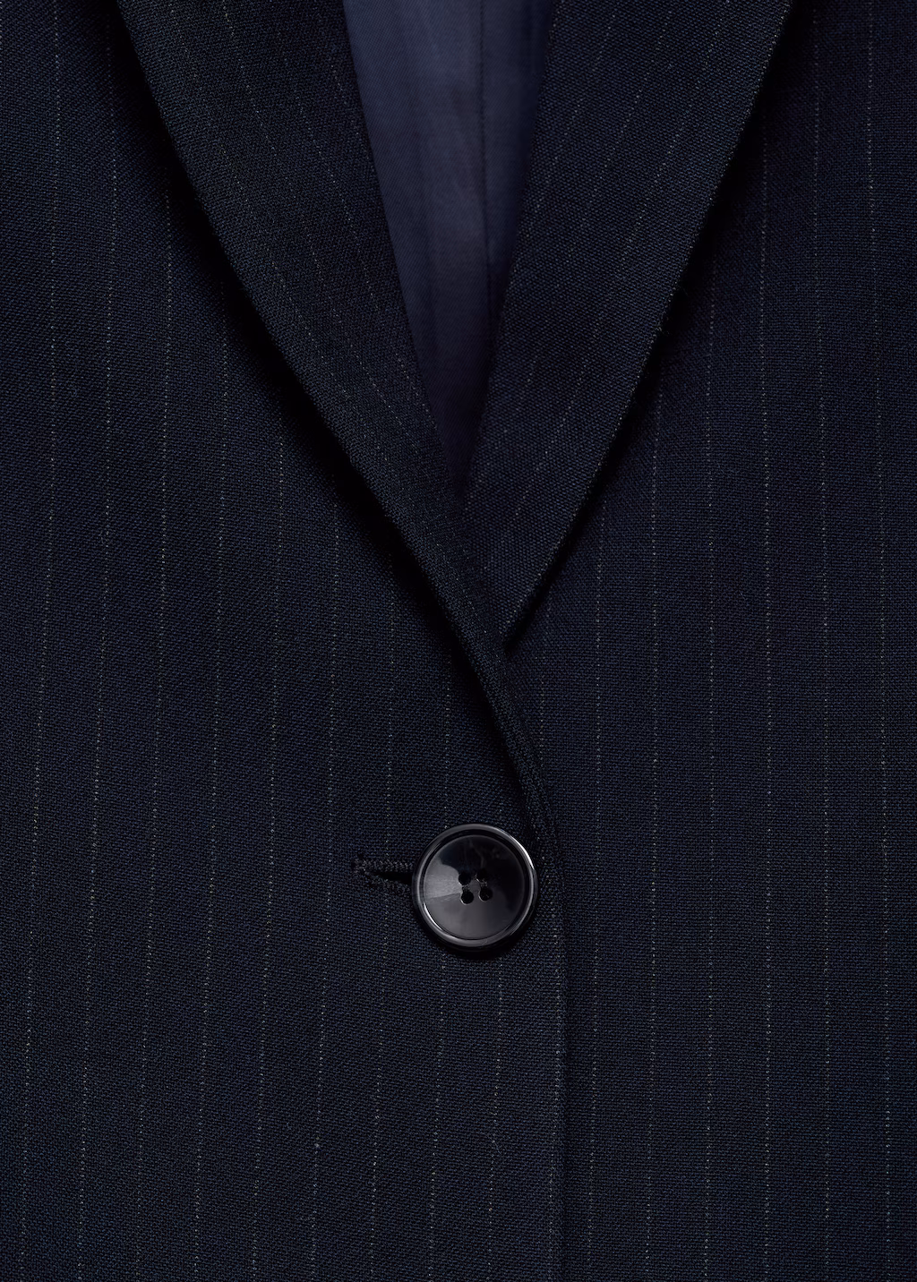 Pinstripe suit blazer - Dark Navy