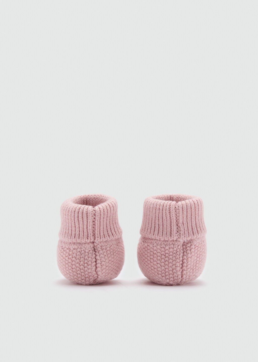 Knit bootees - Medium Heather Grey