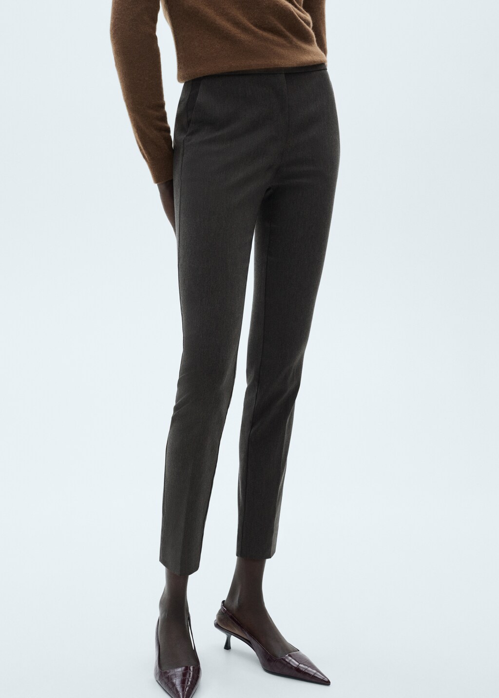 Crop skinny trousers - Grey