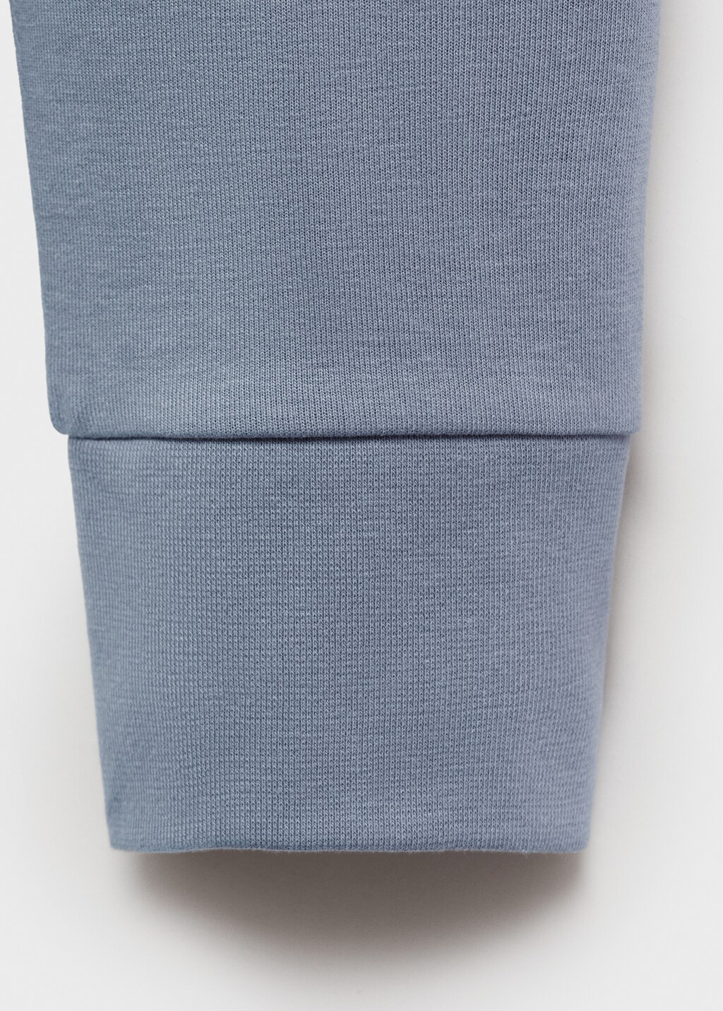 Regular-fit cotton hoodie - Night Blue