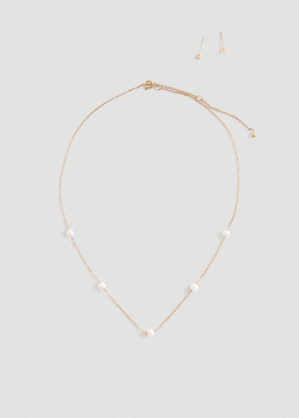 Necklace and earrings set - Gold