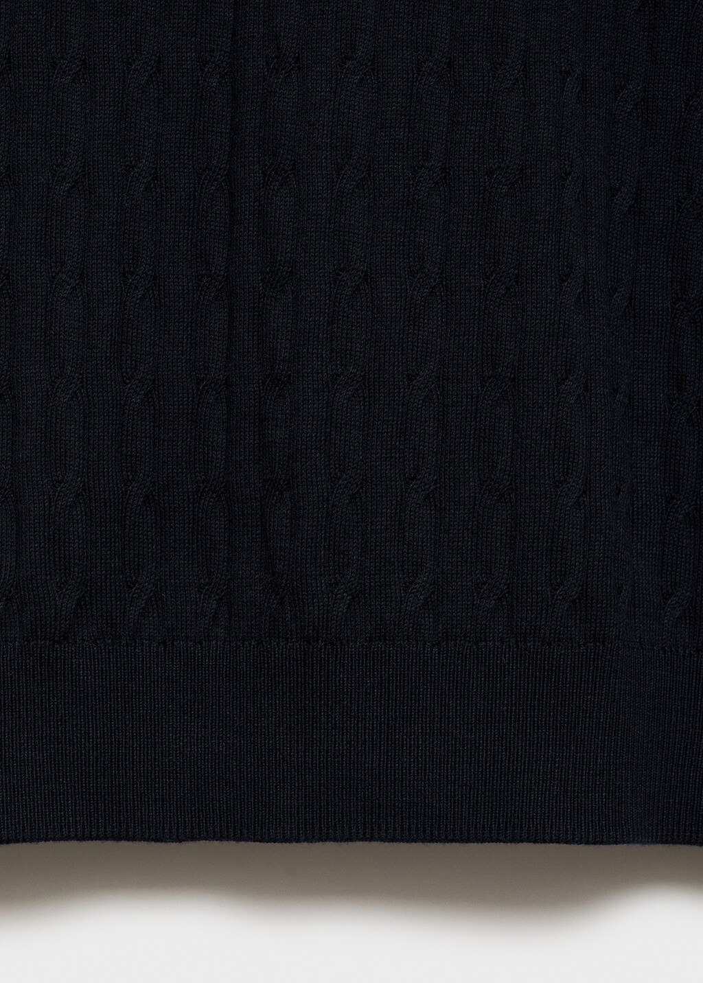 Braided fine-knit t-shirt - Ice Grey