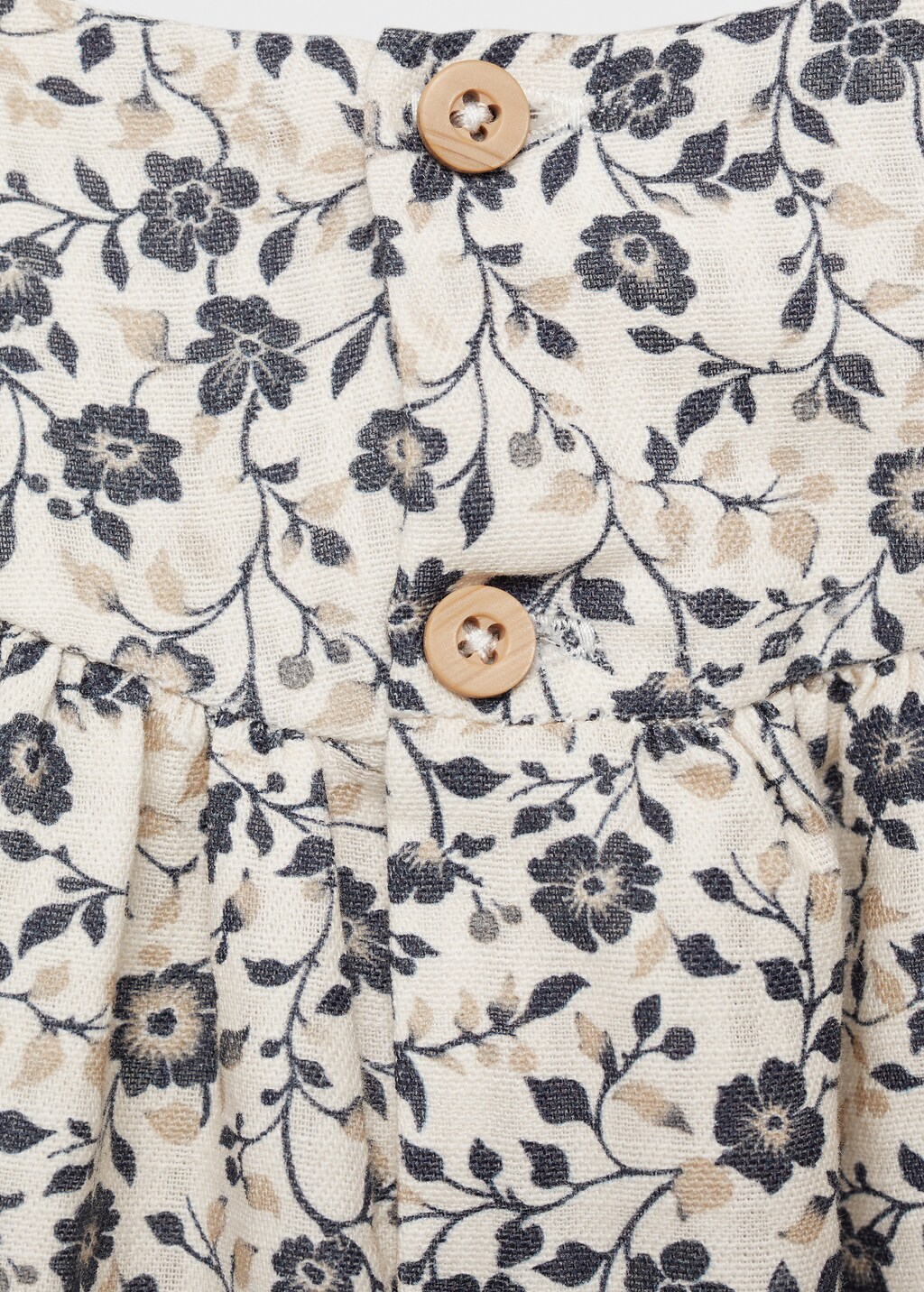 Printed dress and nappy cover - Dark Navy