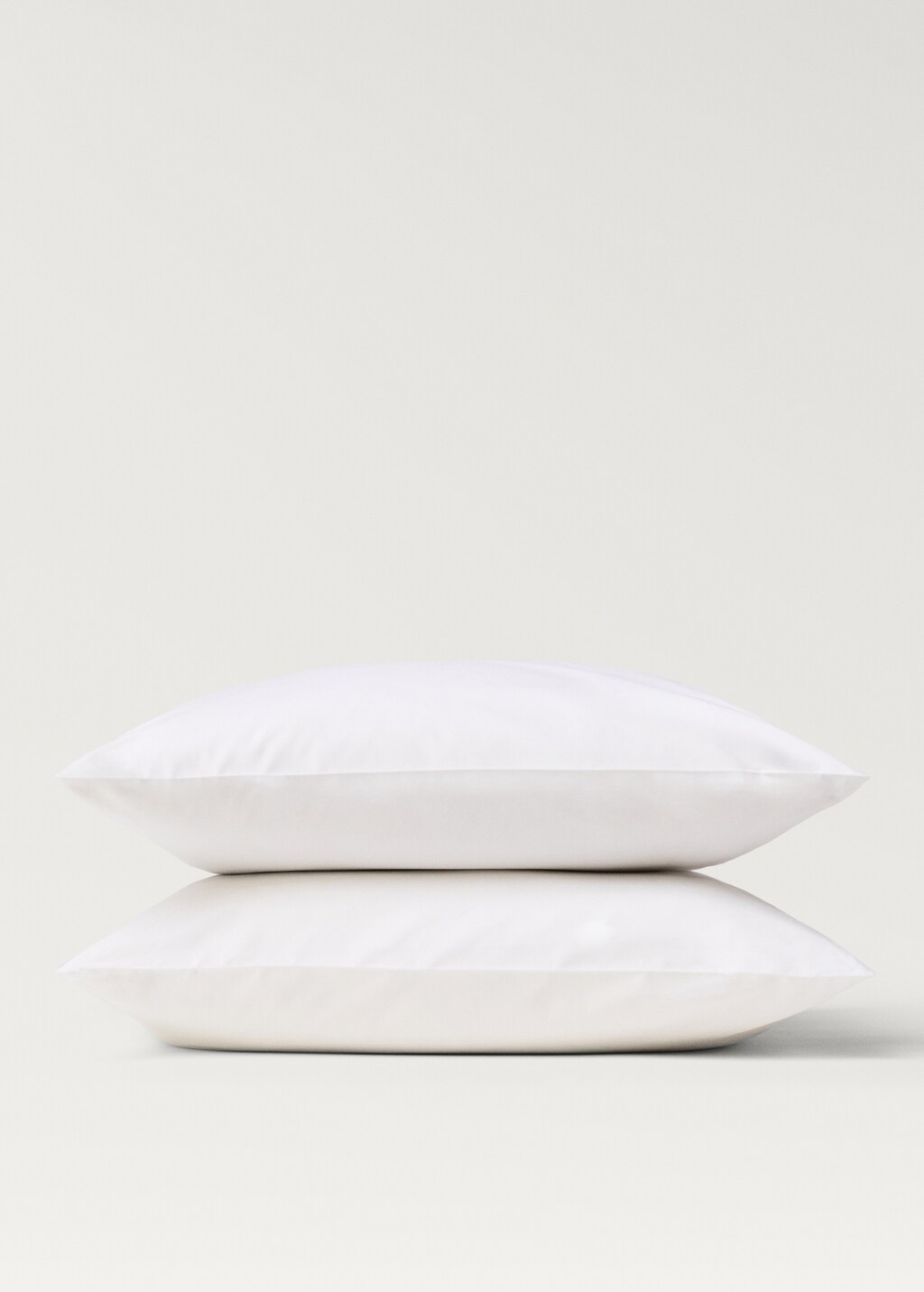 Cotton percale pillowcase, 60x60 cm - White