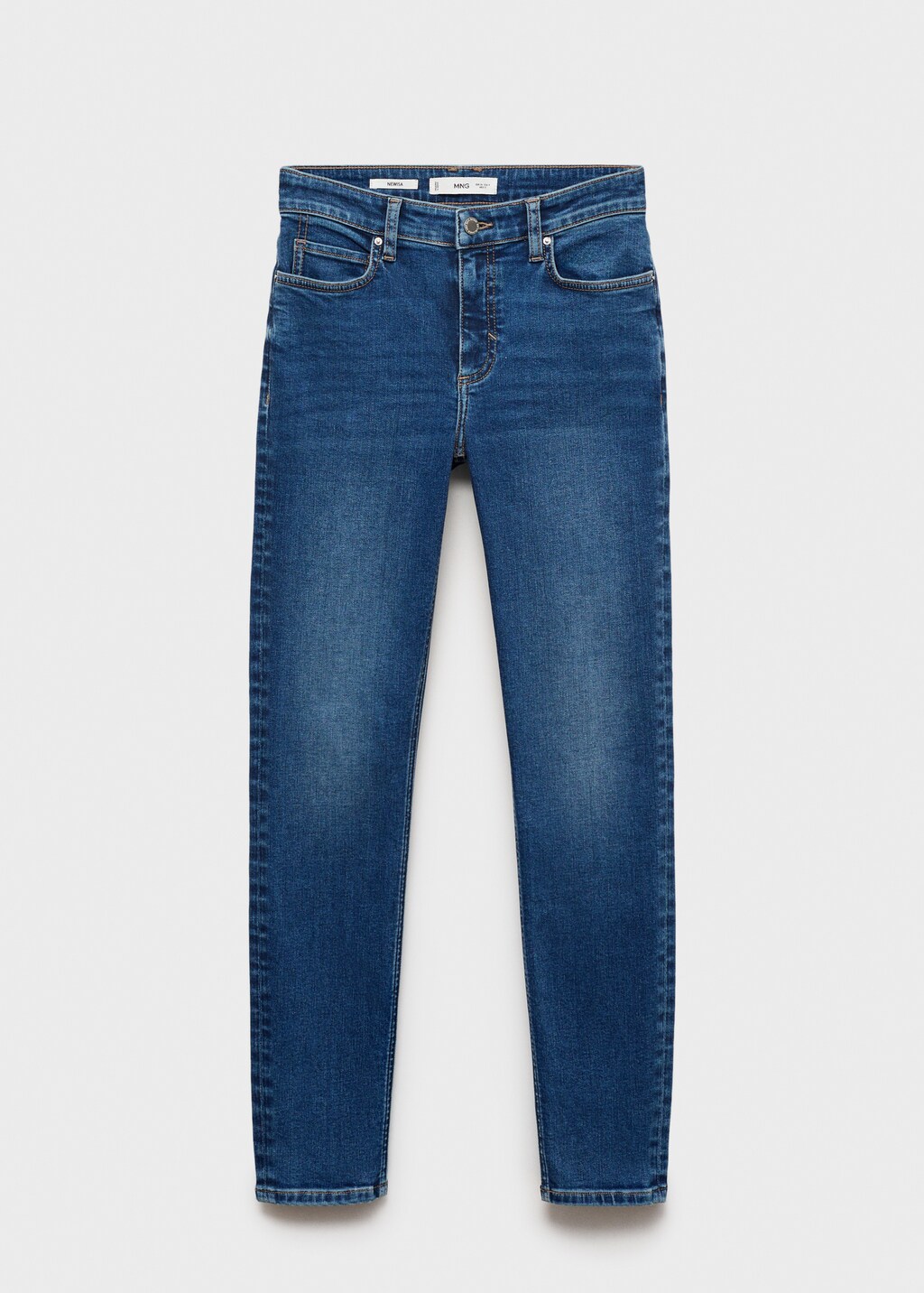 Mid-rise skinny jeans - Medium Blue