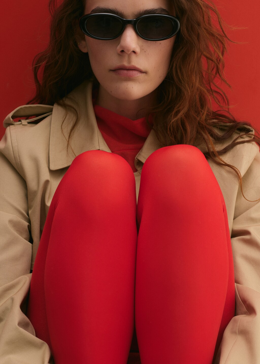 Classic trench coat with belt - Dark Navy