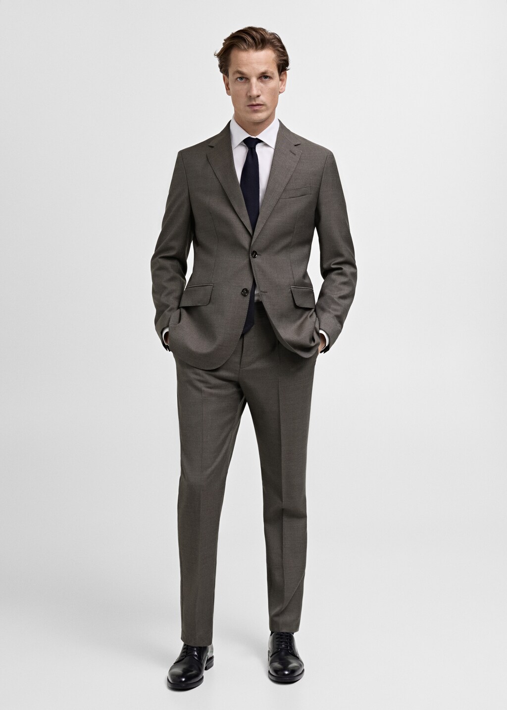 Venice 100% virgin wool suit jacket - Grey