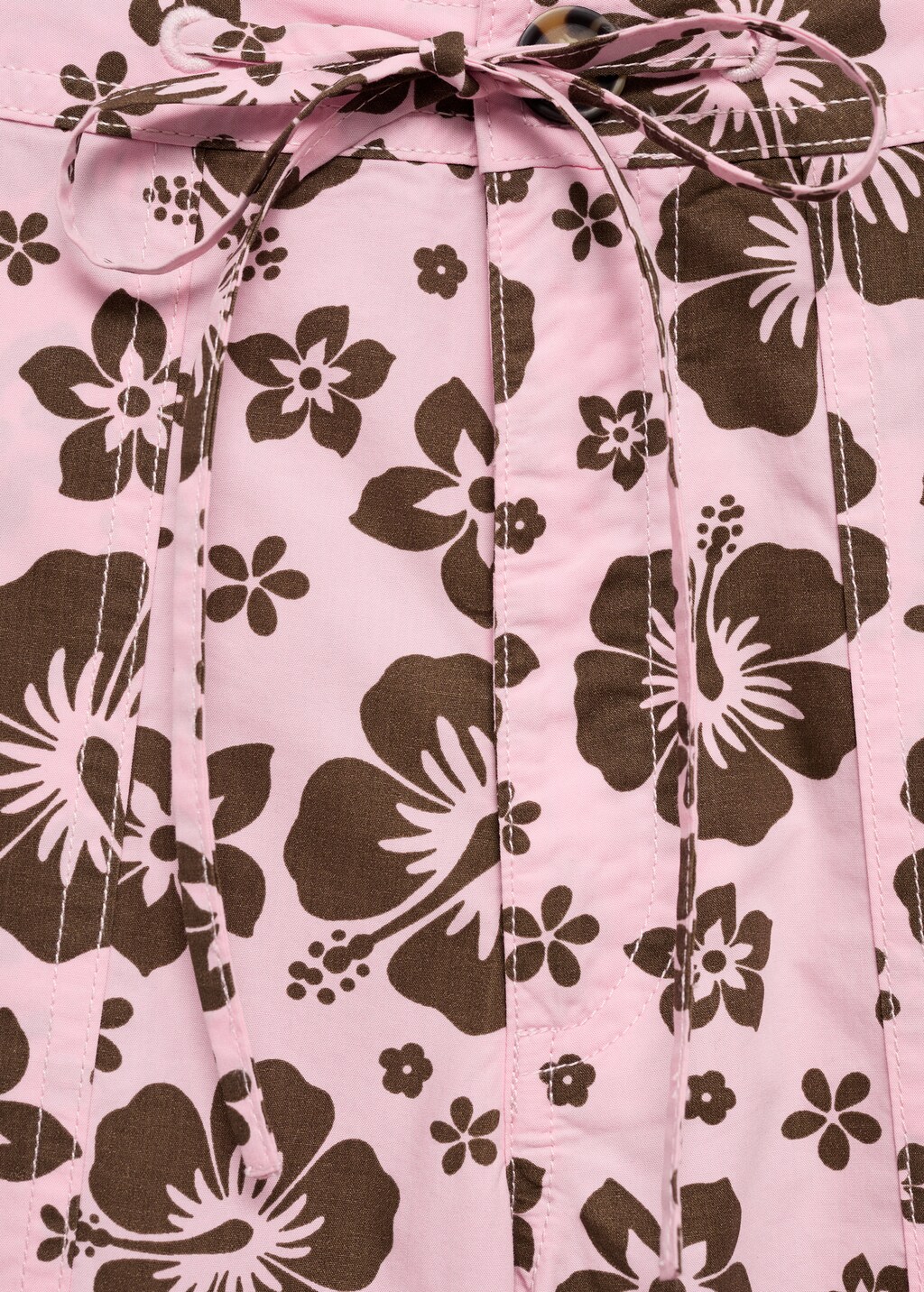 Flower print trousers - Pastel Pink