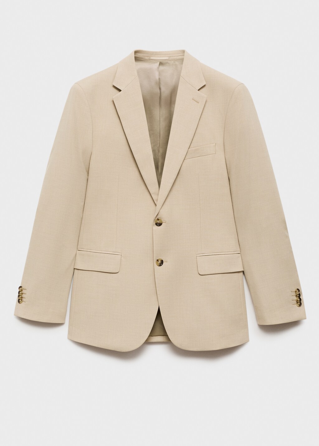 Milan slim-fit suit jacket - Ecru