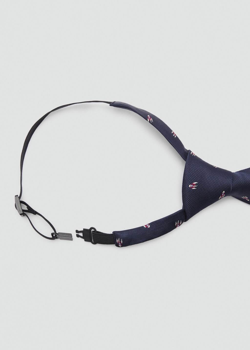 Embroidery tie - Dark Navy