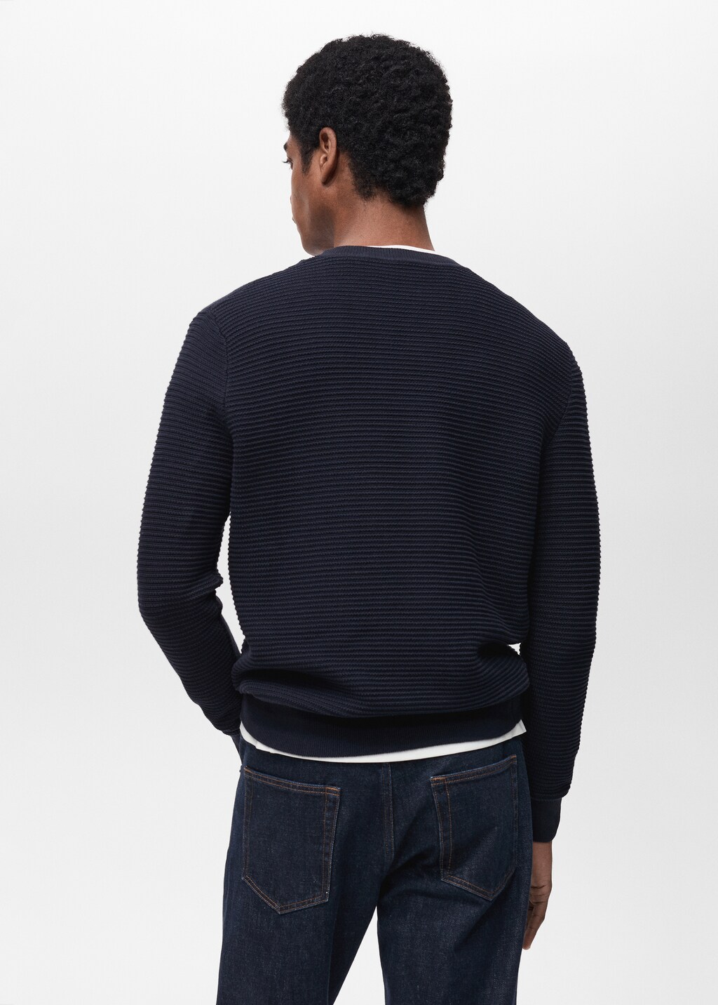 100% cotton braided sweater - China Blue