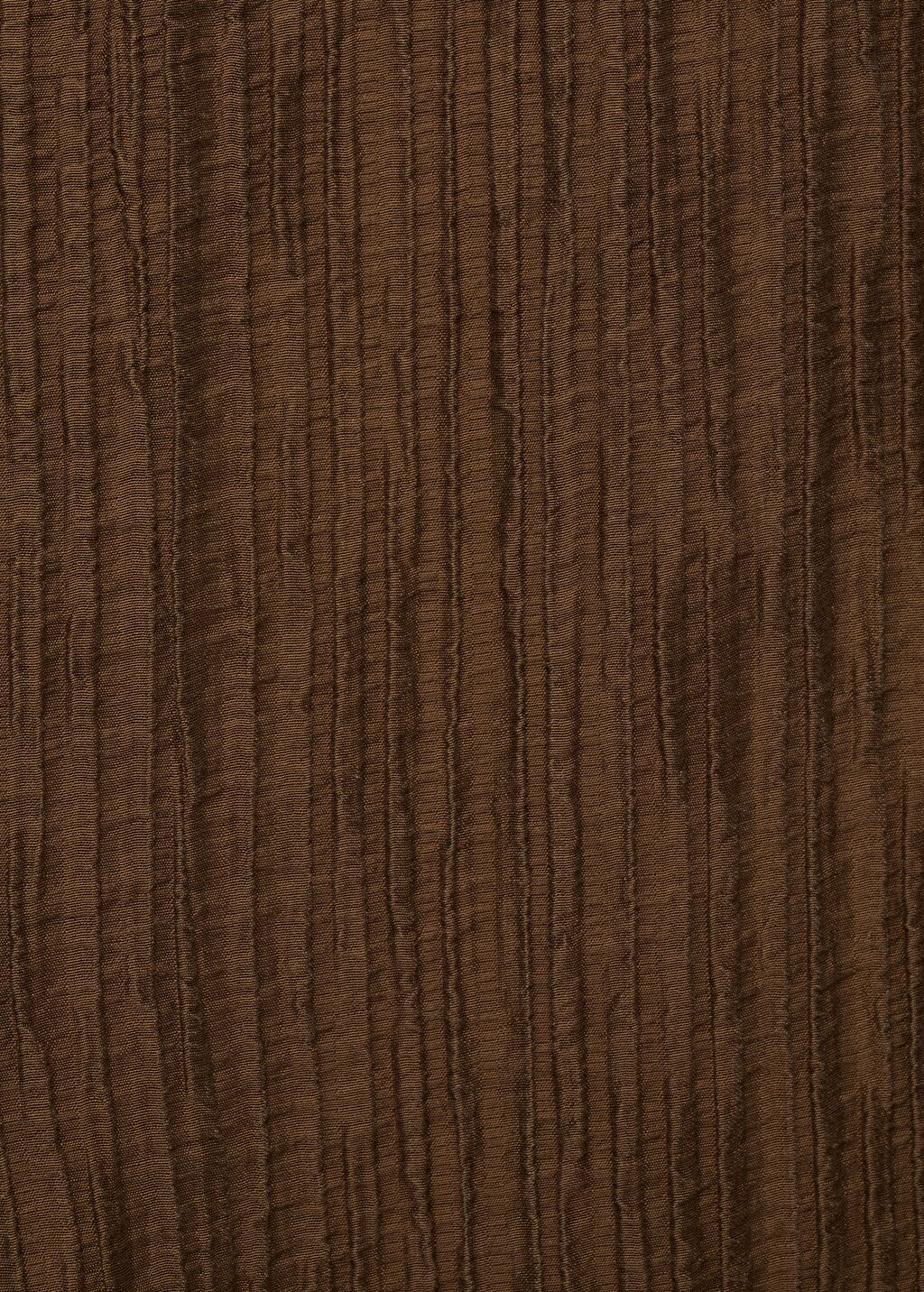 Straight textured trousers - Coffee