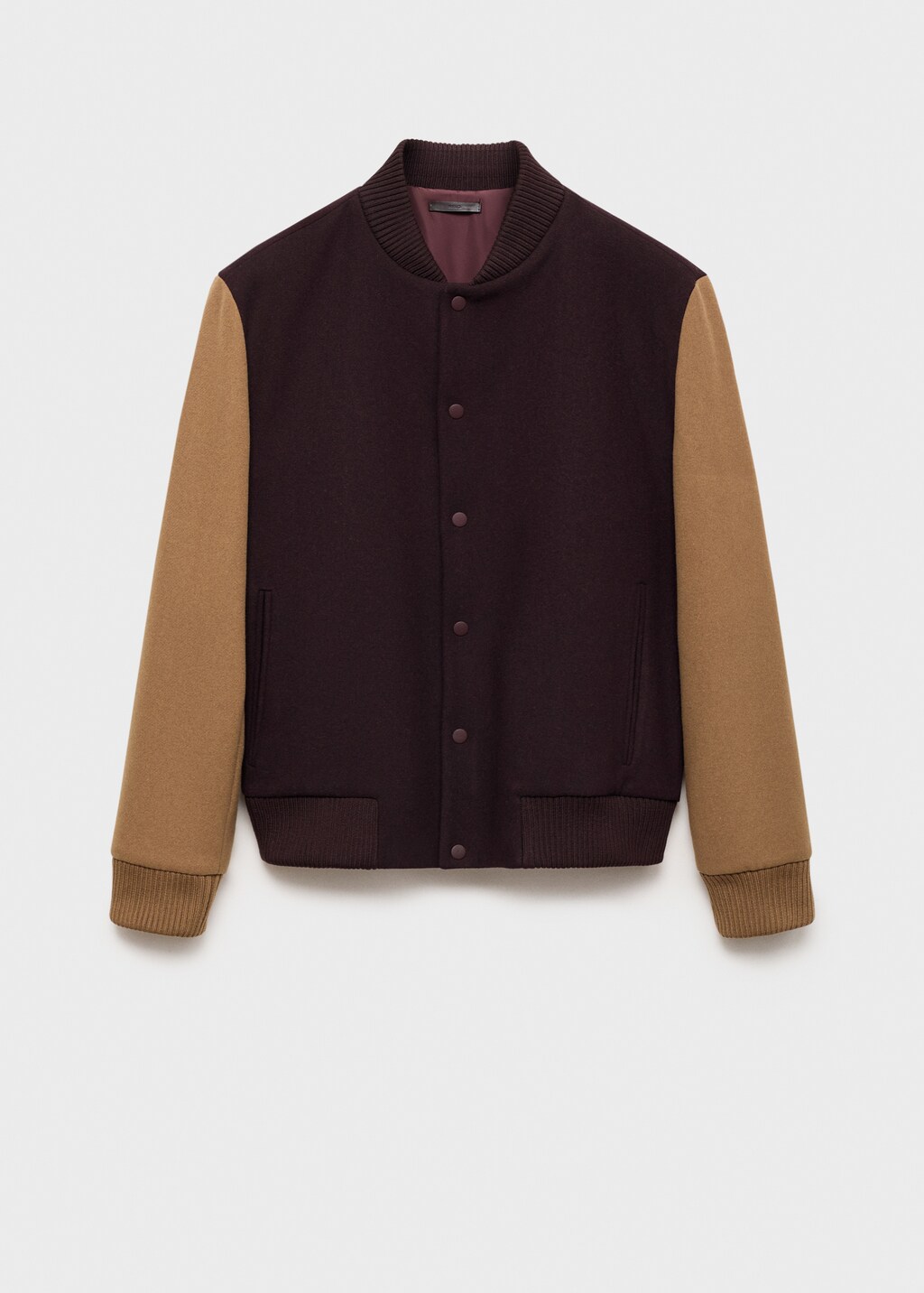 Two-tone bomber jacket - Maroon