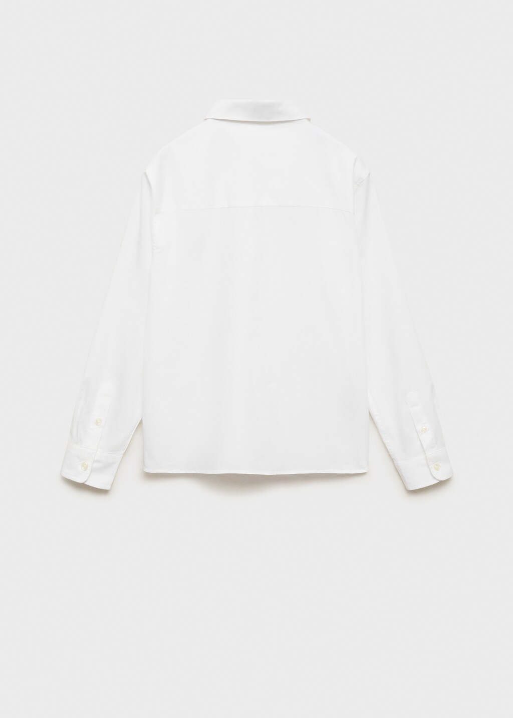 100% cotton dress shirt - White