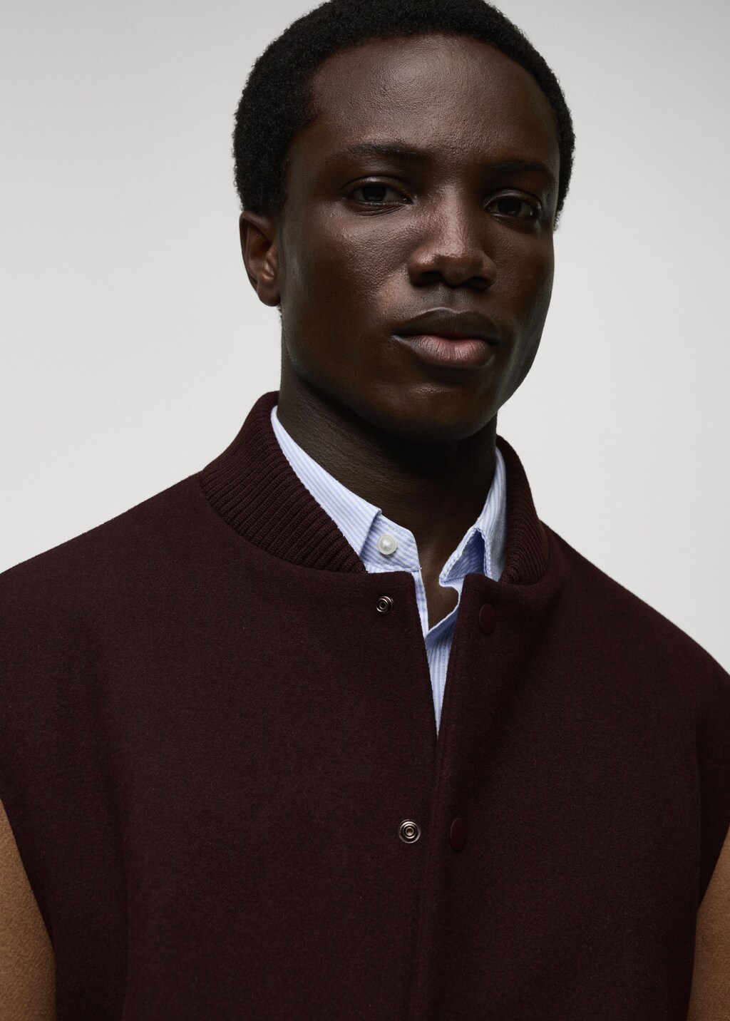 Two-tone bomber jacket - Maroon