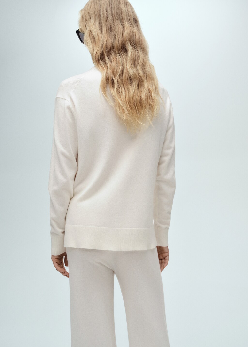 Perkins neck knitted sweater - Black