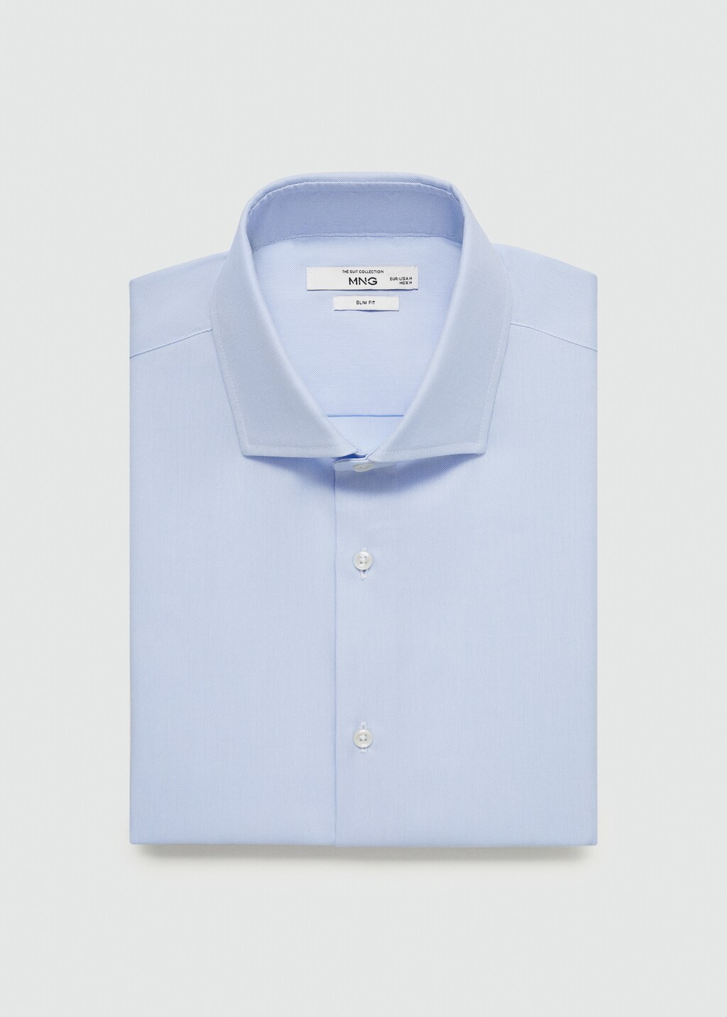 Slim fit structured suit shirt - Sky Blue