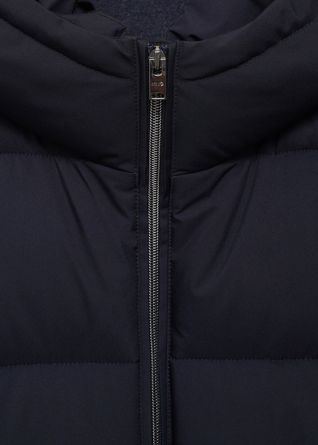 Water-repellent quilted coat - Dark Navy
