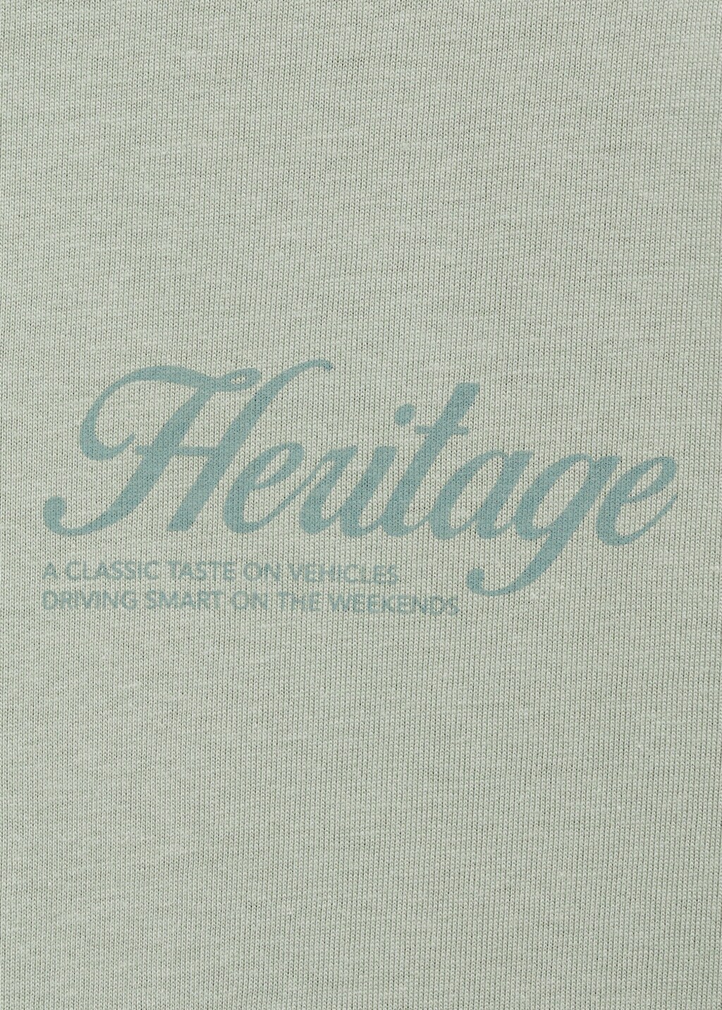 Printed cotton-blend T-shirt - Mint Green