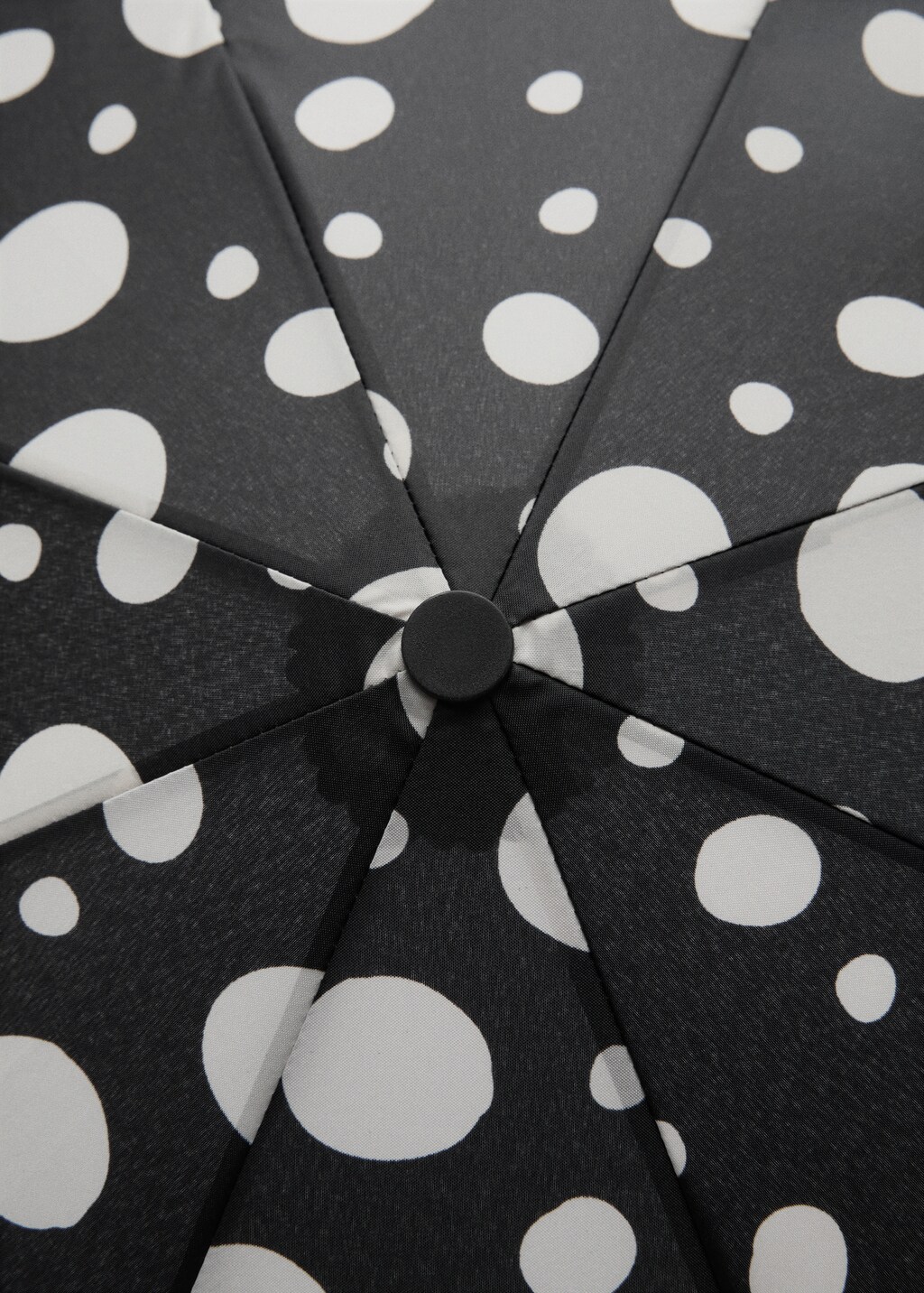 Polka-dot print umbrella - Black