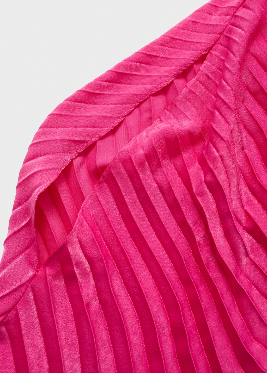 Long cape flared dress - Fuchsia