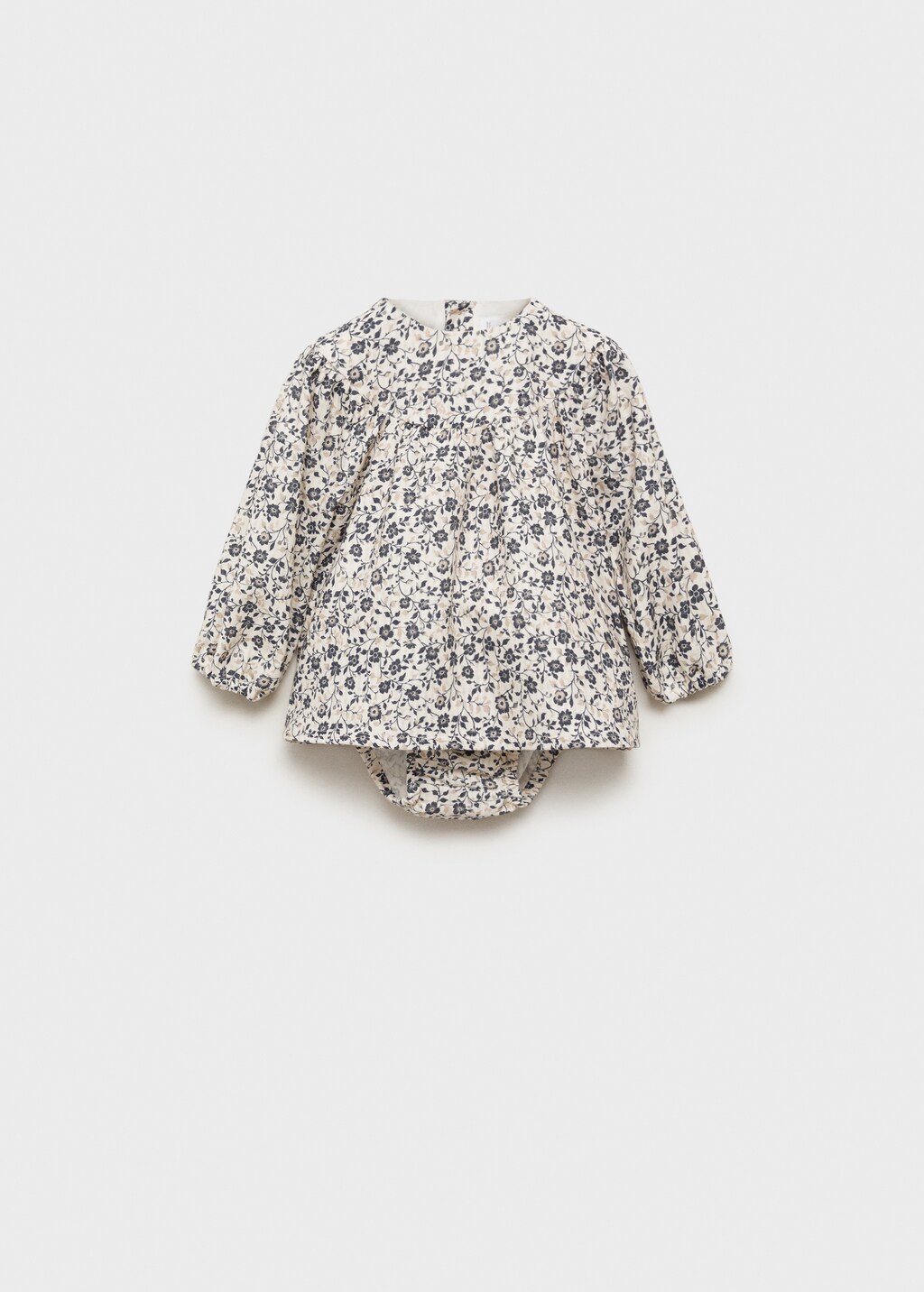 Printed dress and nappy cover - Dark Navy