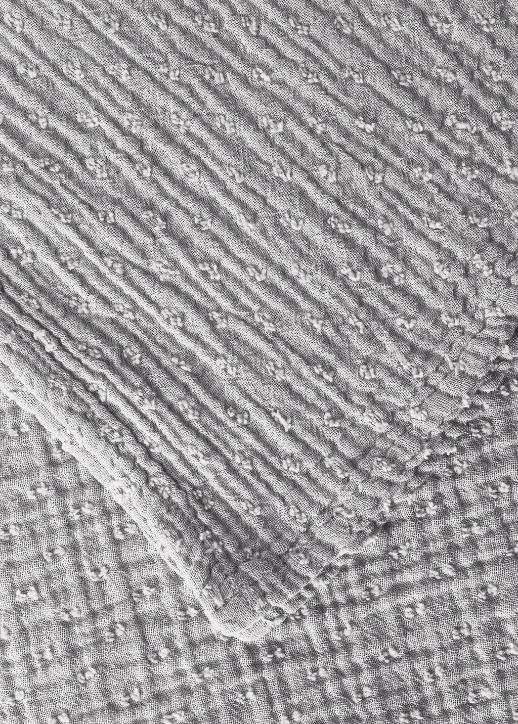 Plumeti cotton children's blanket - Light/Pastel Grey