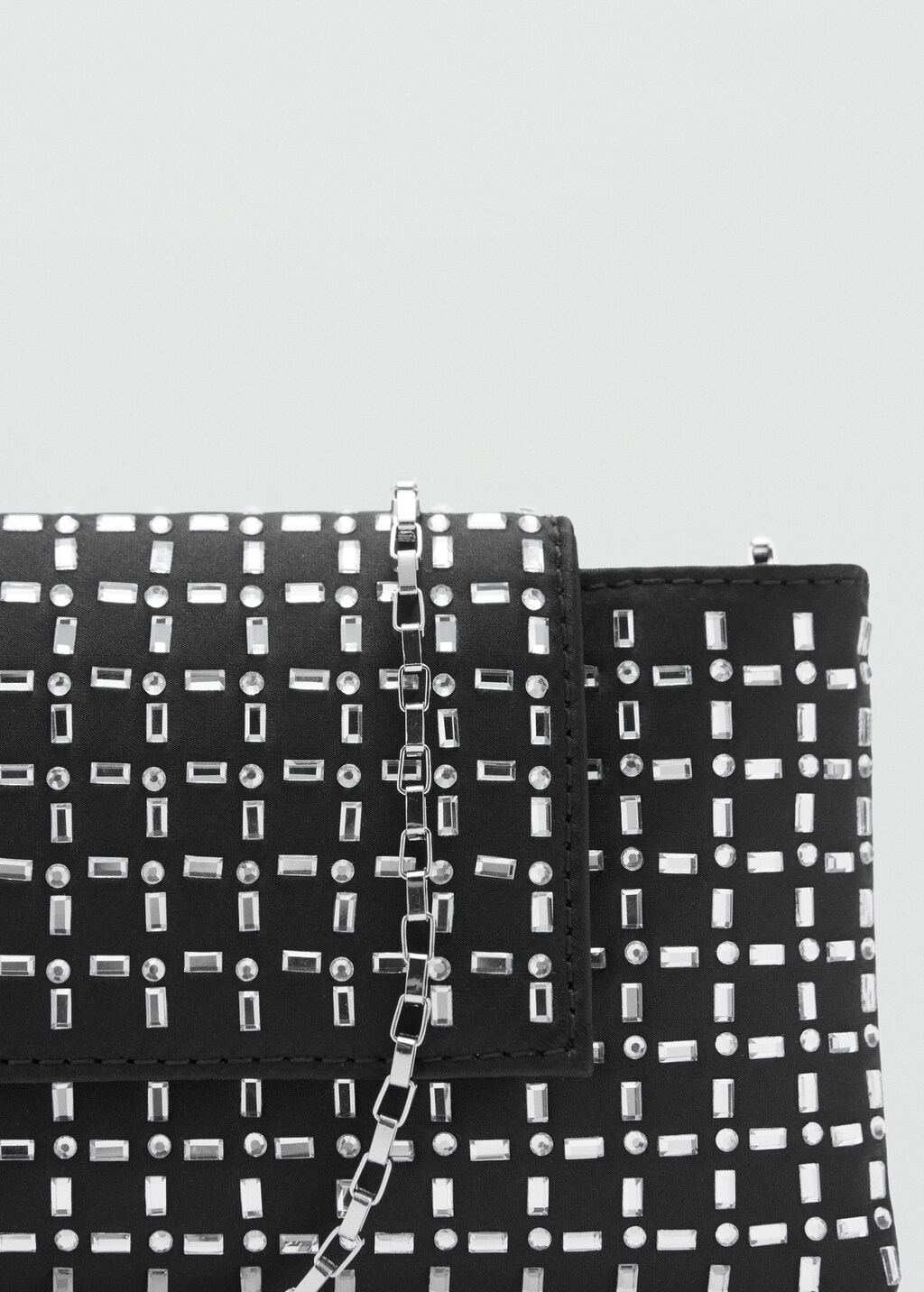 Crystal shoulder bag - Black