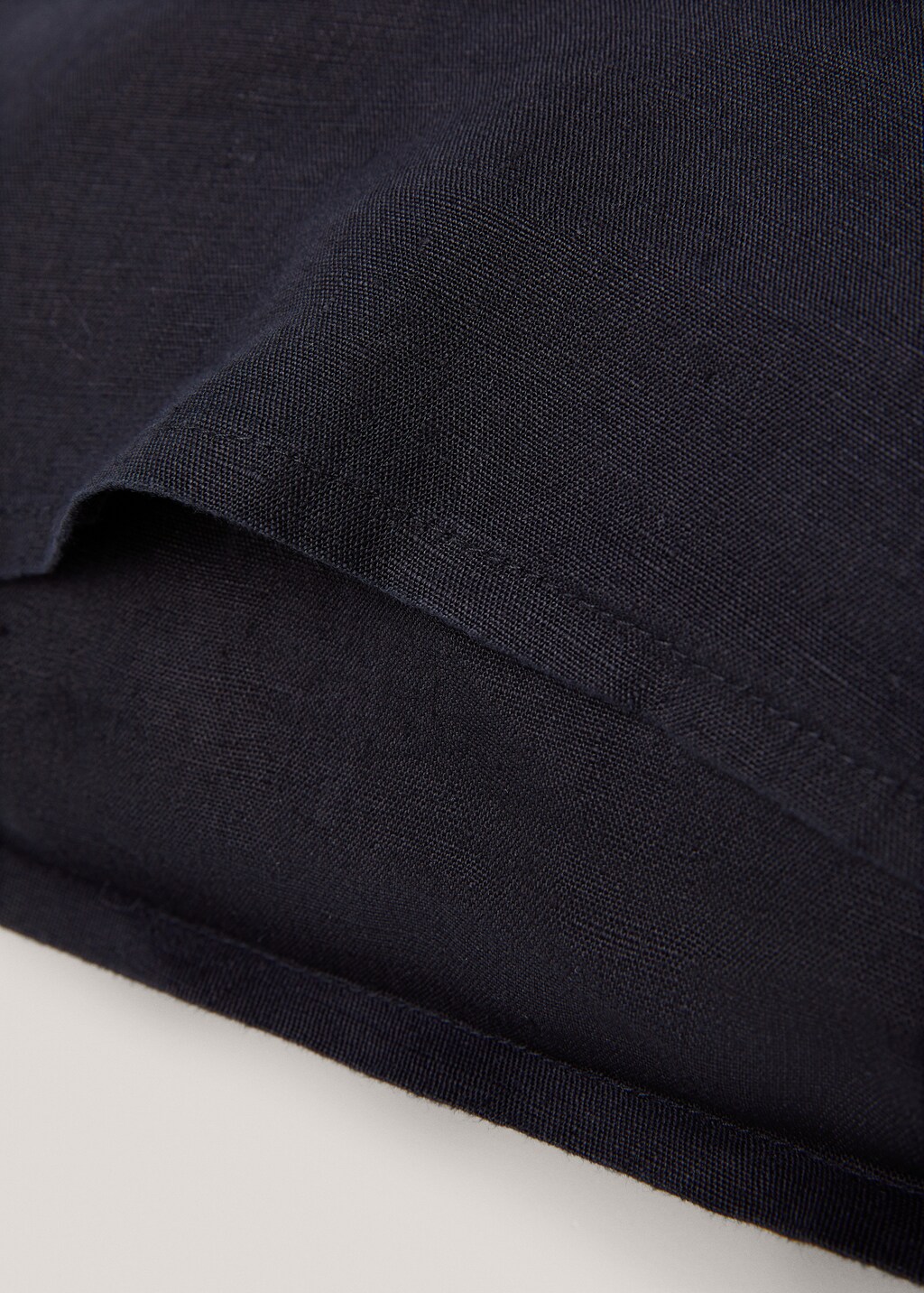 100% linen pillow case 45x110cm - Dark Navy