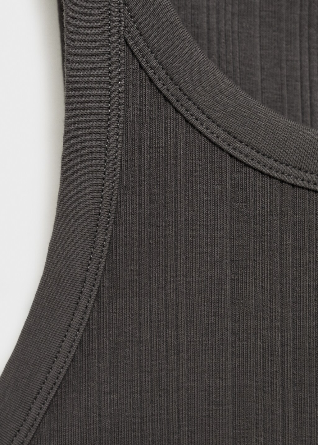 Cotton halter-neck top - White