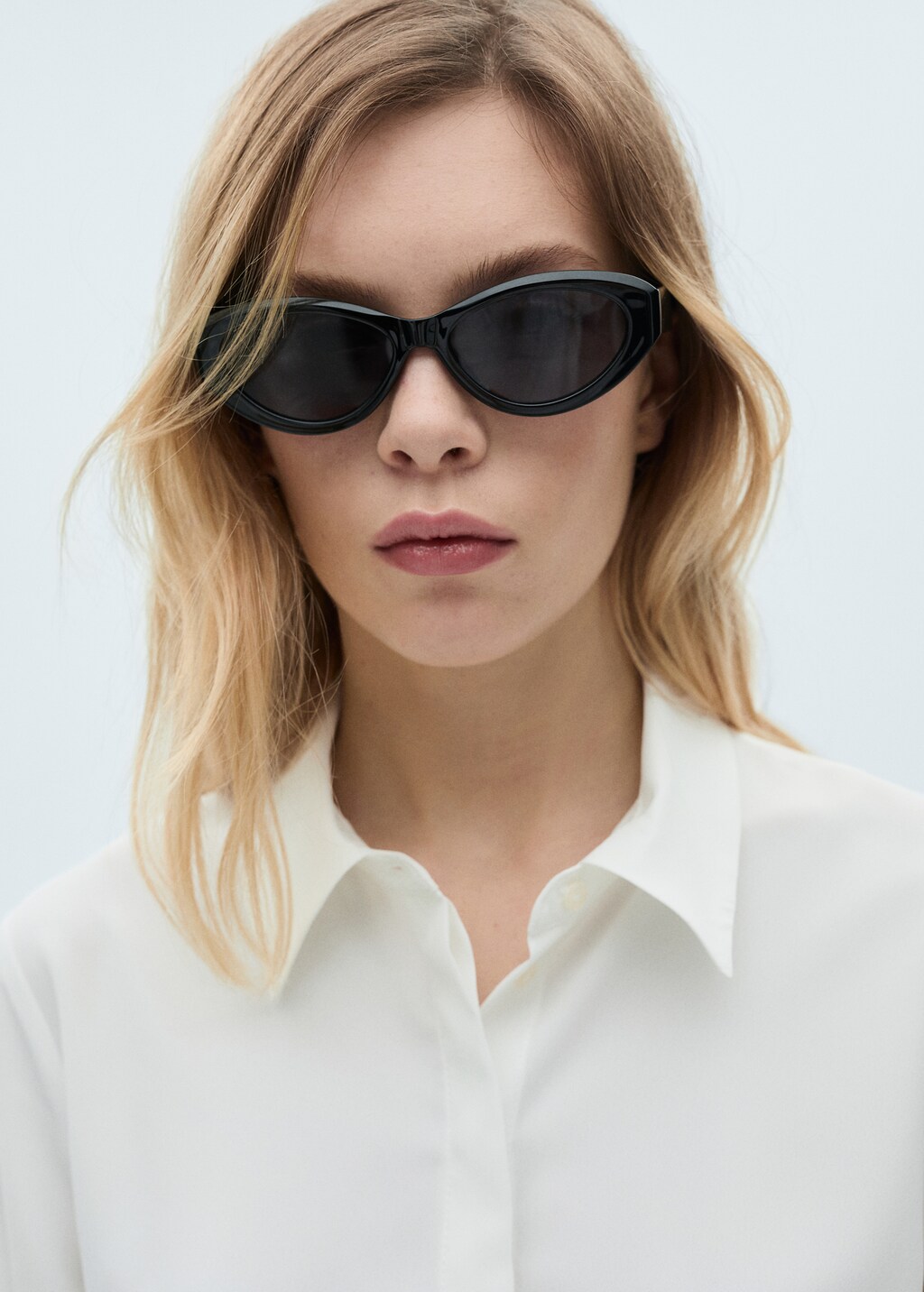 Fluid long-sleeved shirt - Black