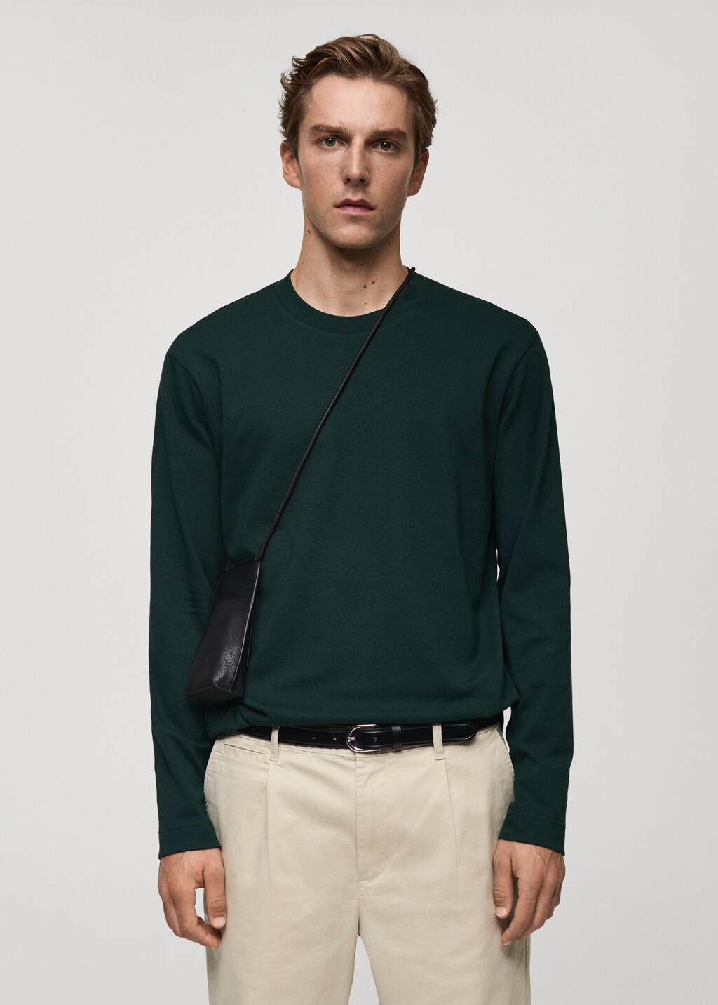 Long sleeve regular fit T-shirt - White