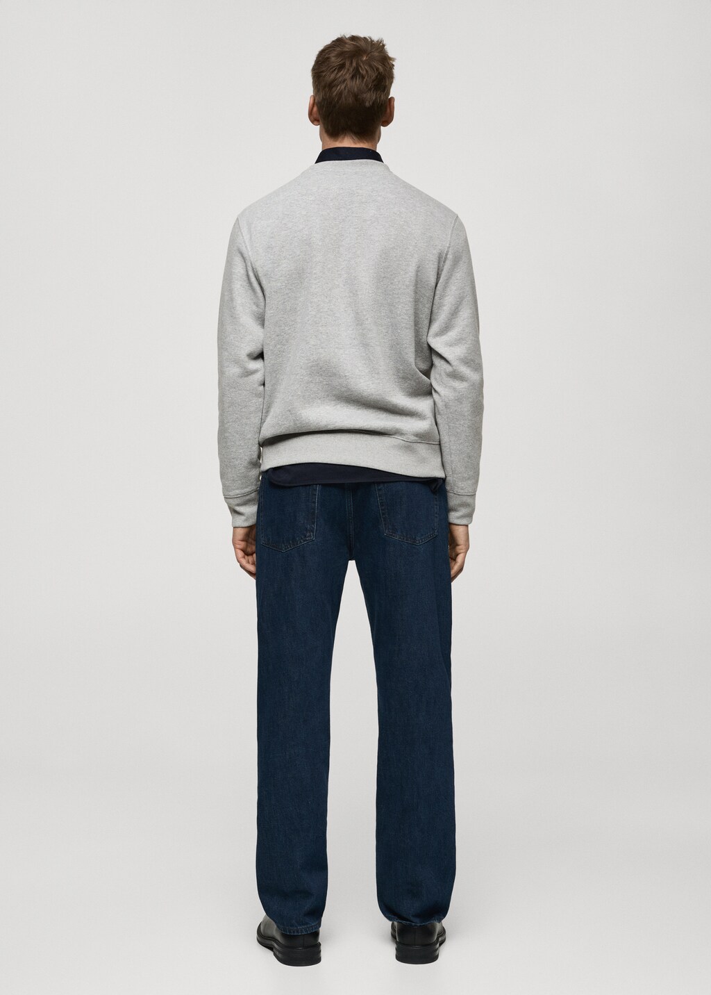 Graphic-print cotton sweatshirt - Dark Heather Grey