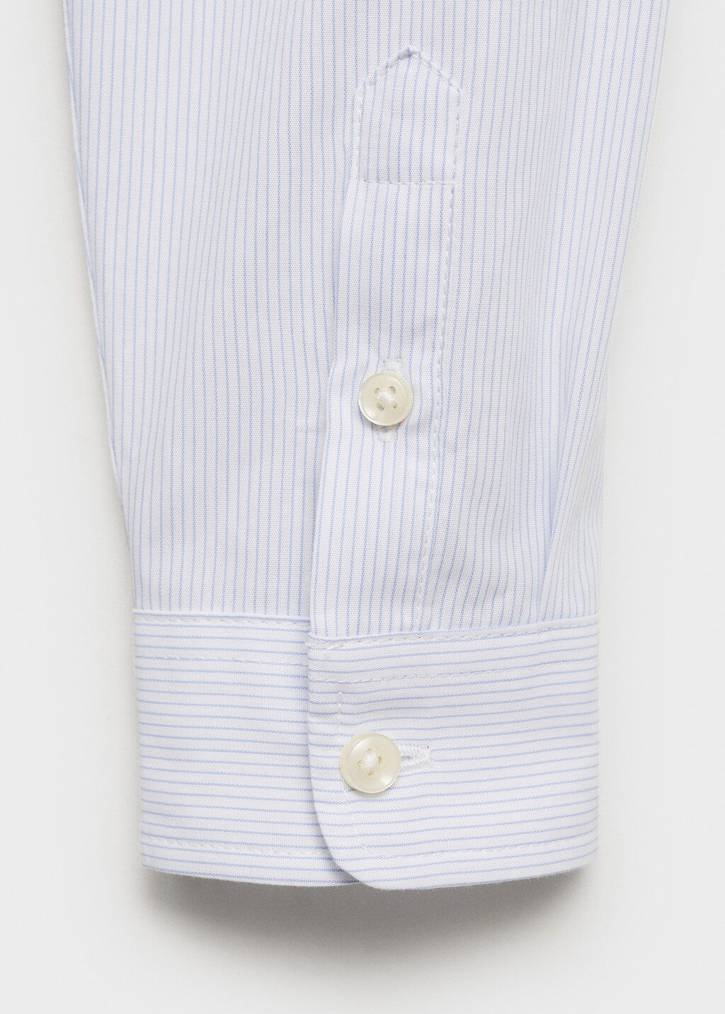 100% cotton striped shirt - Sky Blue