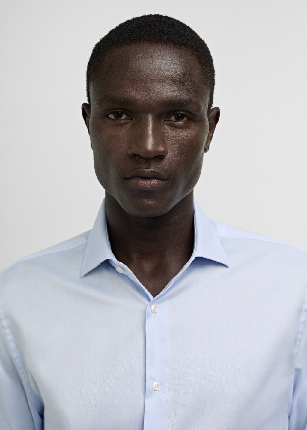 Slim fit structured suit shirt - Sky Blue