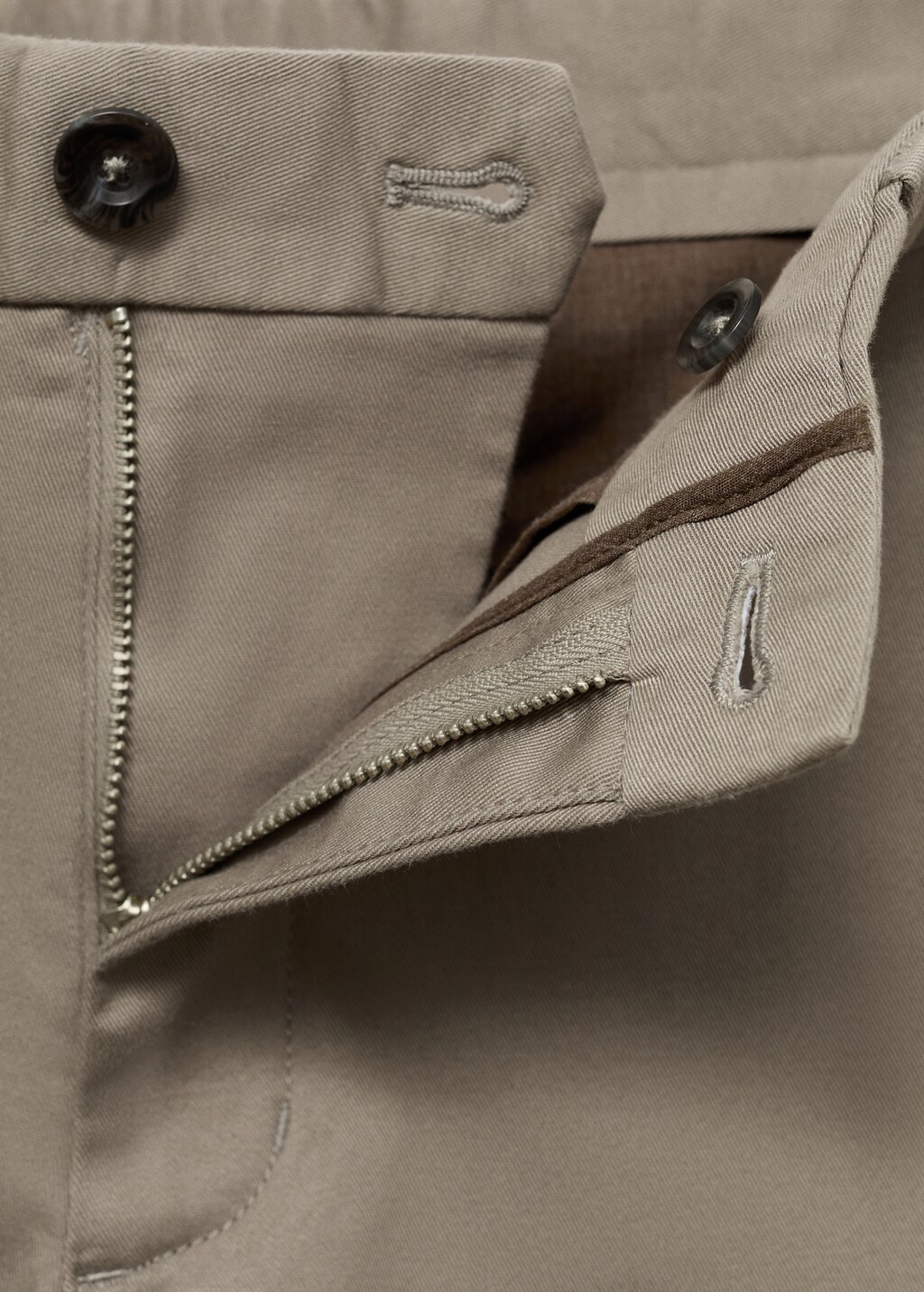Barna slim-fit twill chino trousers - Beige