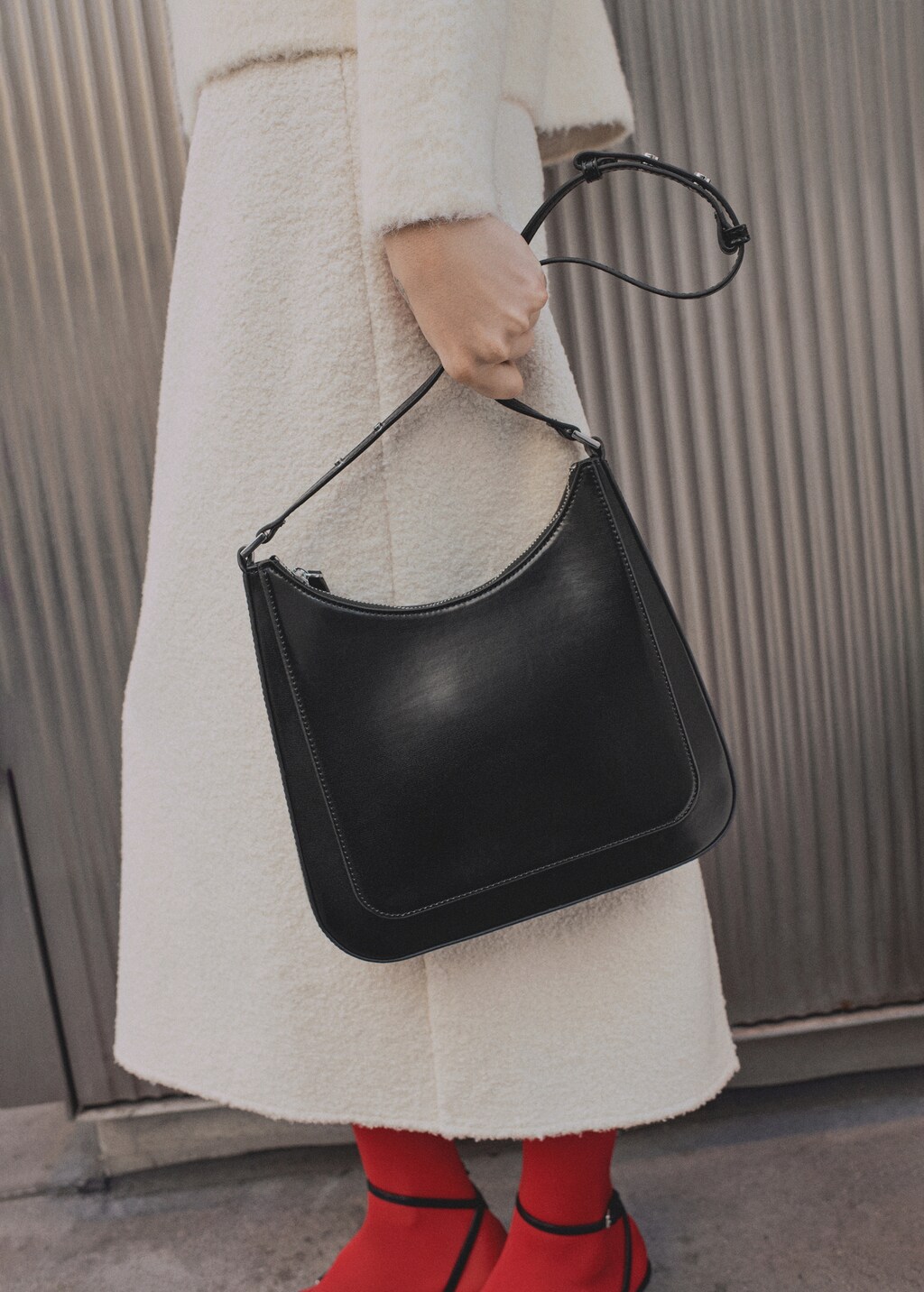 Square shoulder bag - Black