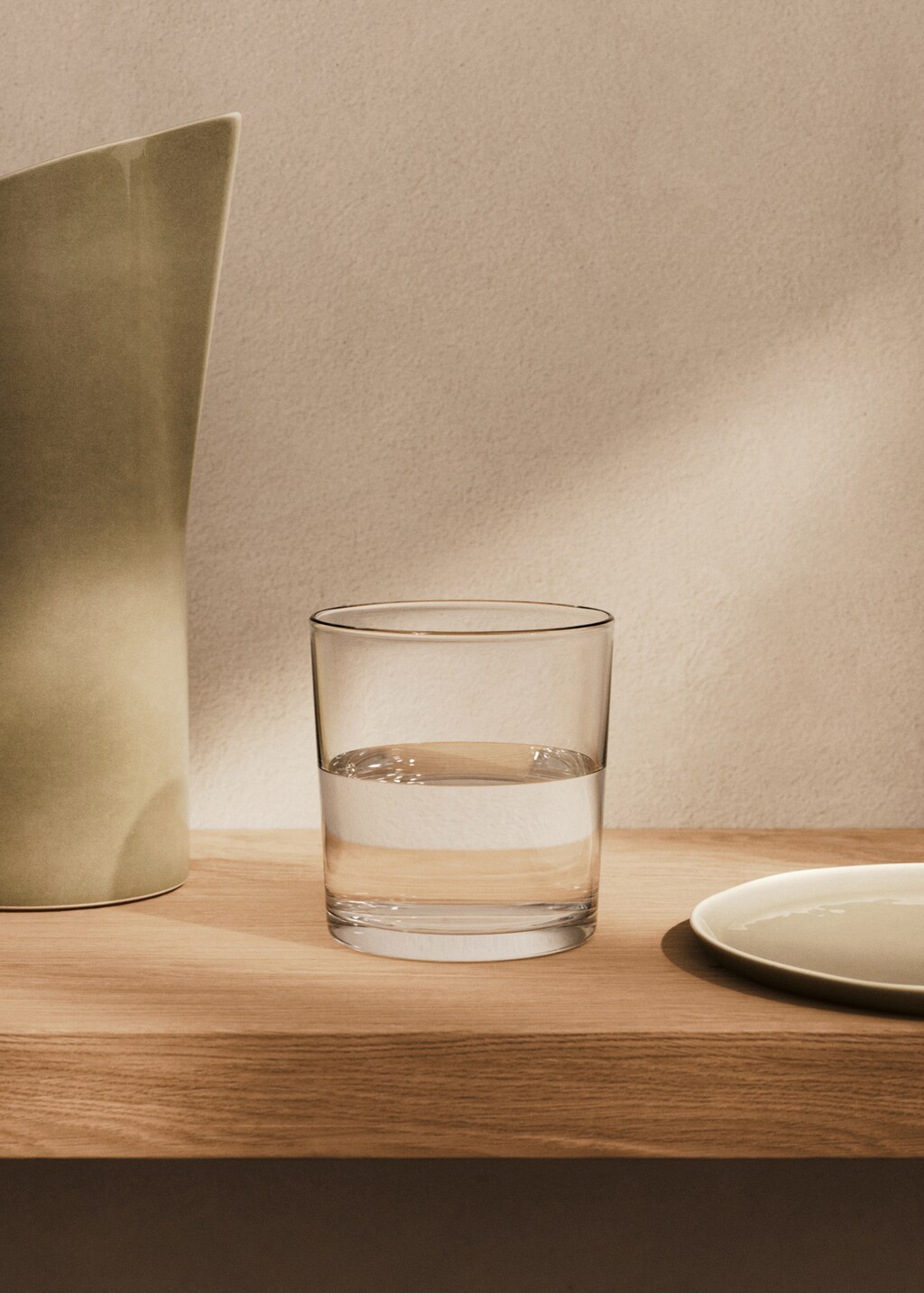Plain glass tumbler - Ice Grey