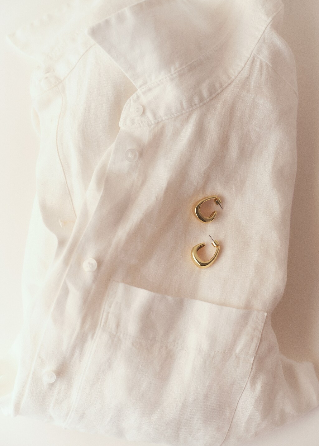 Twisted hoop earrings - Silver