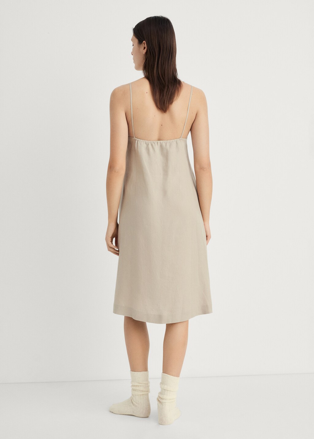 Linen nightgown - Sand